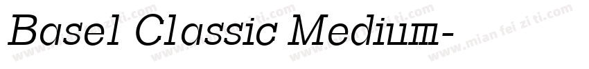 Basel Classic Medium字体转换